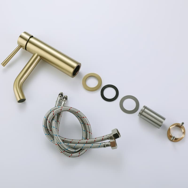 Single Handle Single Hole Deck Mounted Bathroom Faucet