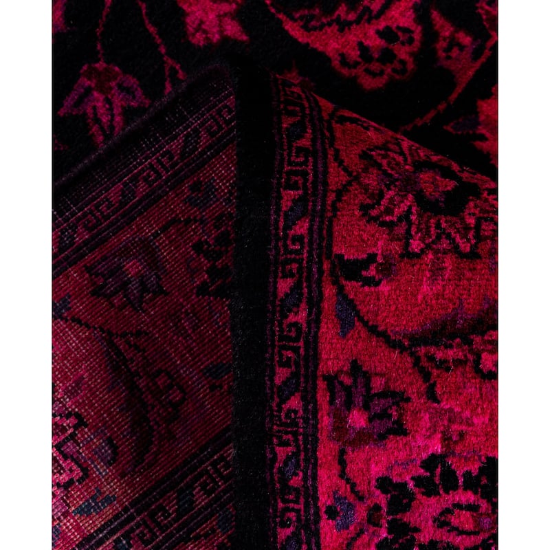 Overdyed One-of-a-Kind Hand-Knotted Area Rug - Black - 3' 2" x 5' 2"