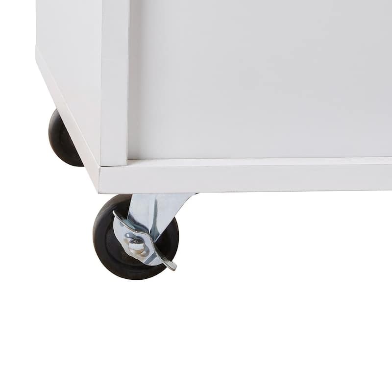 Rolling Kitchen Island Cart with Wheels , Drawer, Storage Racks