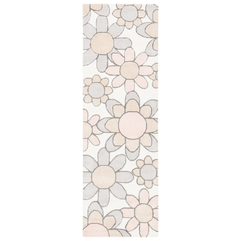 SAFAVIEH Handmade Kids Miens Floral Wool Rug