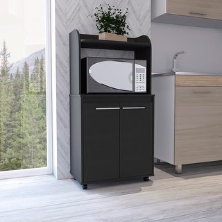 Simple living rolling galvin online microwave storage cart