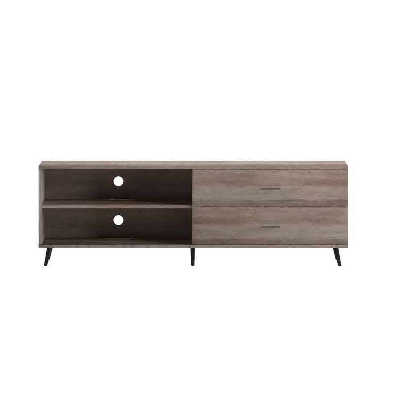 TV Stand for up to TV's with Adjustable Shelf and Storage Drawers