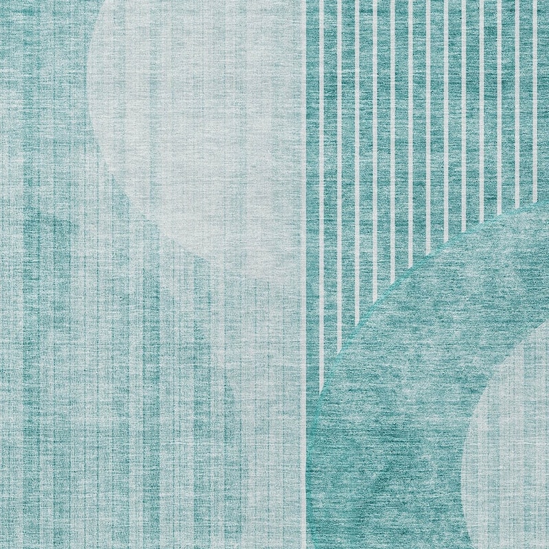 HomeRoots Geometric Transitional Rectangle Outdoor Rug