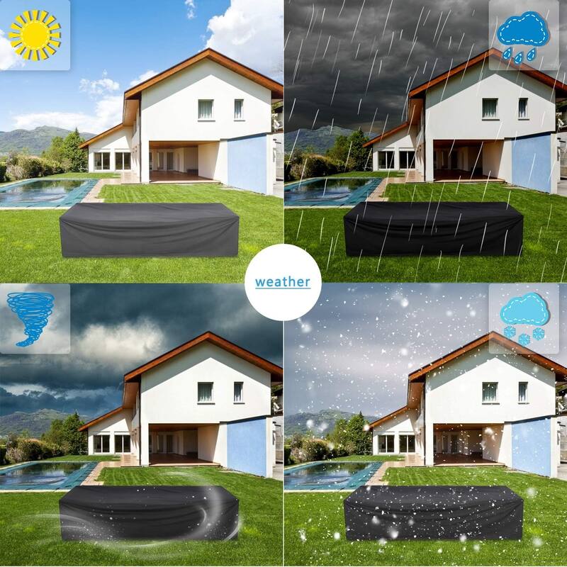 Outdoor Patio Furniture Waterproof Fabric Couch Covers