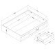 preview thumbnail 3 of 13, South Shore Arlen Mates Bed with 3 Drawers