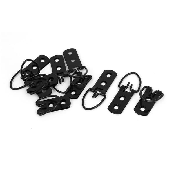 52mm x 20mm Double Hole Triangle D Ring Picture Frame Hangers 10PCS w