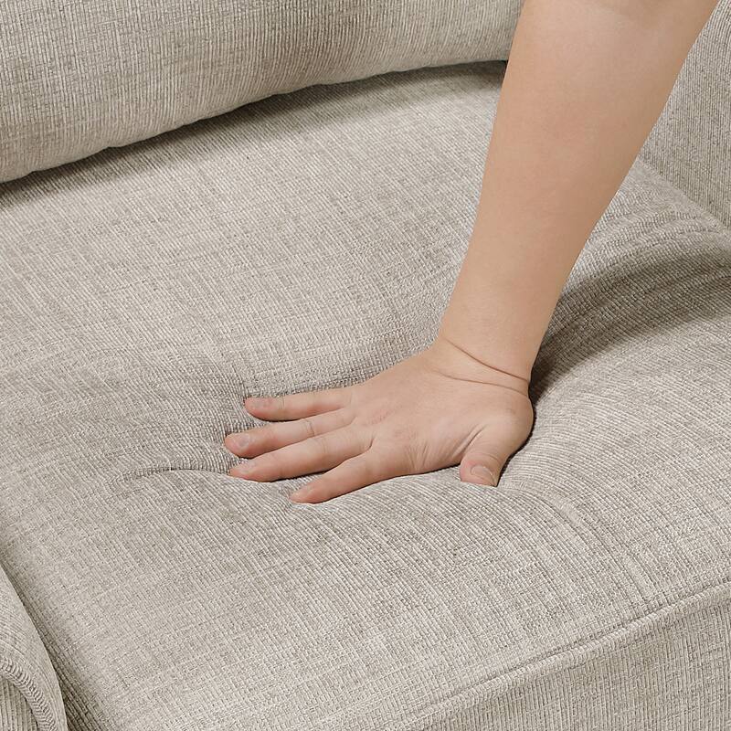 Orson 40" Chenille Accent Chair - Removable Cushion Covers