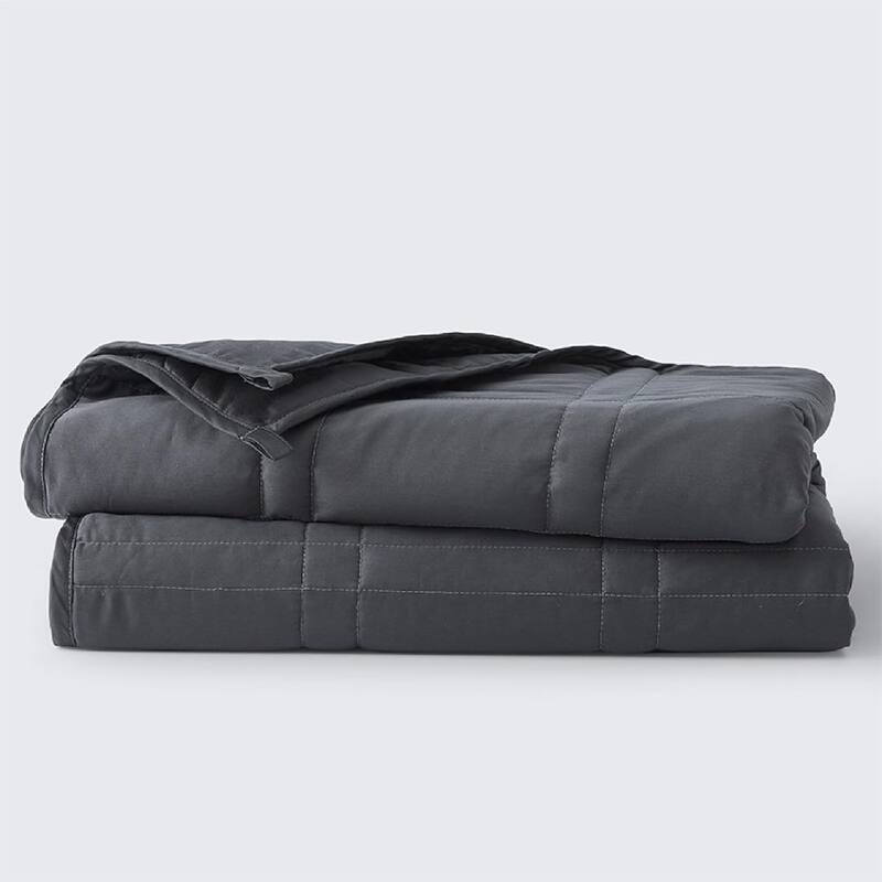 Cool Cotton Weighted Blanket - 20lbs Full/Queen - Queen - Midnight