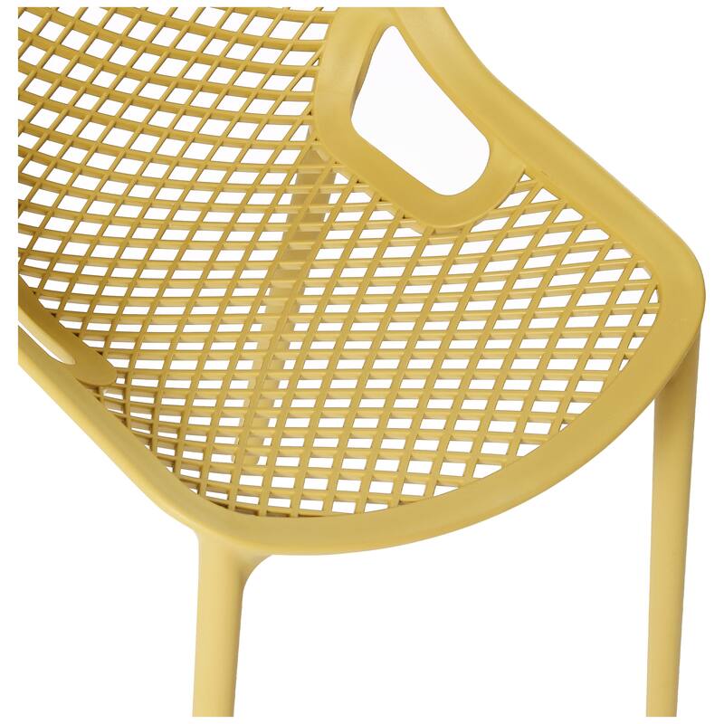 Frond and Form Outdoor Stacking Dining Side Chair (Set of 2)