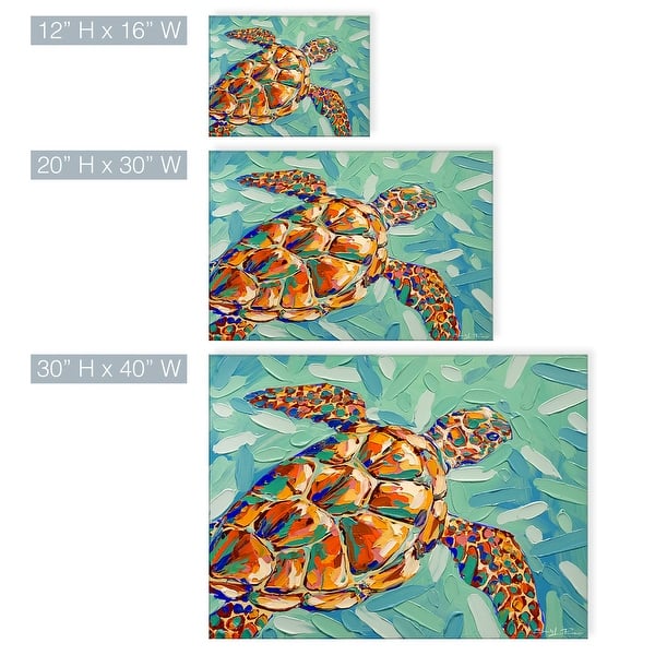 Shop Porch Den Carnival Tortuga Coastal Wildlife Canvas Wall