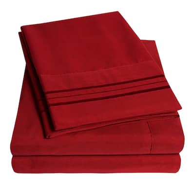Incredibly Soft 4-piece Deep Pocket Bed Sheet Set in 4 Colors