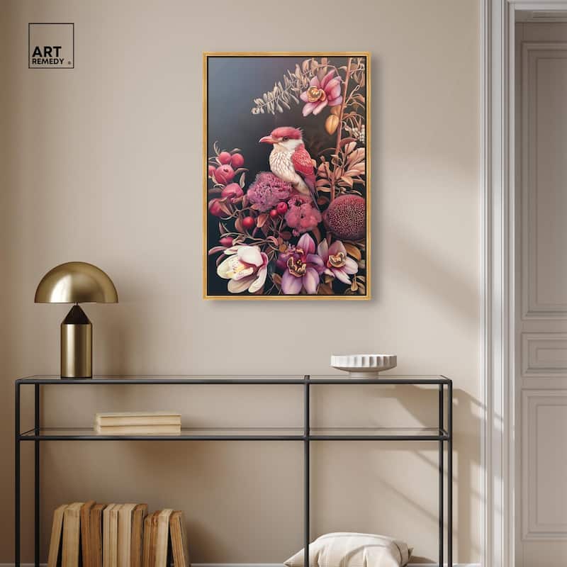 Bird and Bloom Canvas by Art Remedy