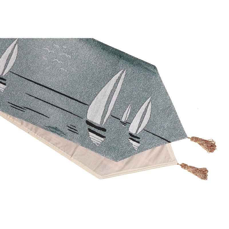 Tapestry Table Runner (Sailboat) (54")