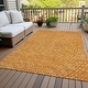 preview thumbnail 9 of 111, Machine Washable Indoor/ Outdoor Modern Dotty Chantille Rug Orange - 10' x 14'