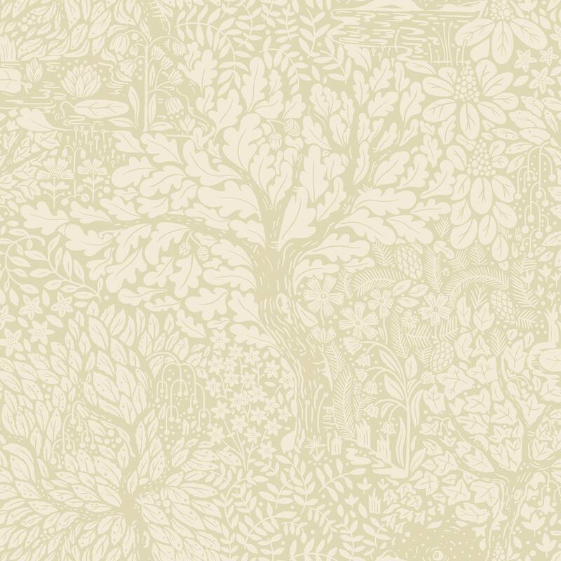 A-Street Prints Olle Neutral Forest Sanctuary Wallpaper