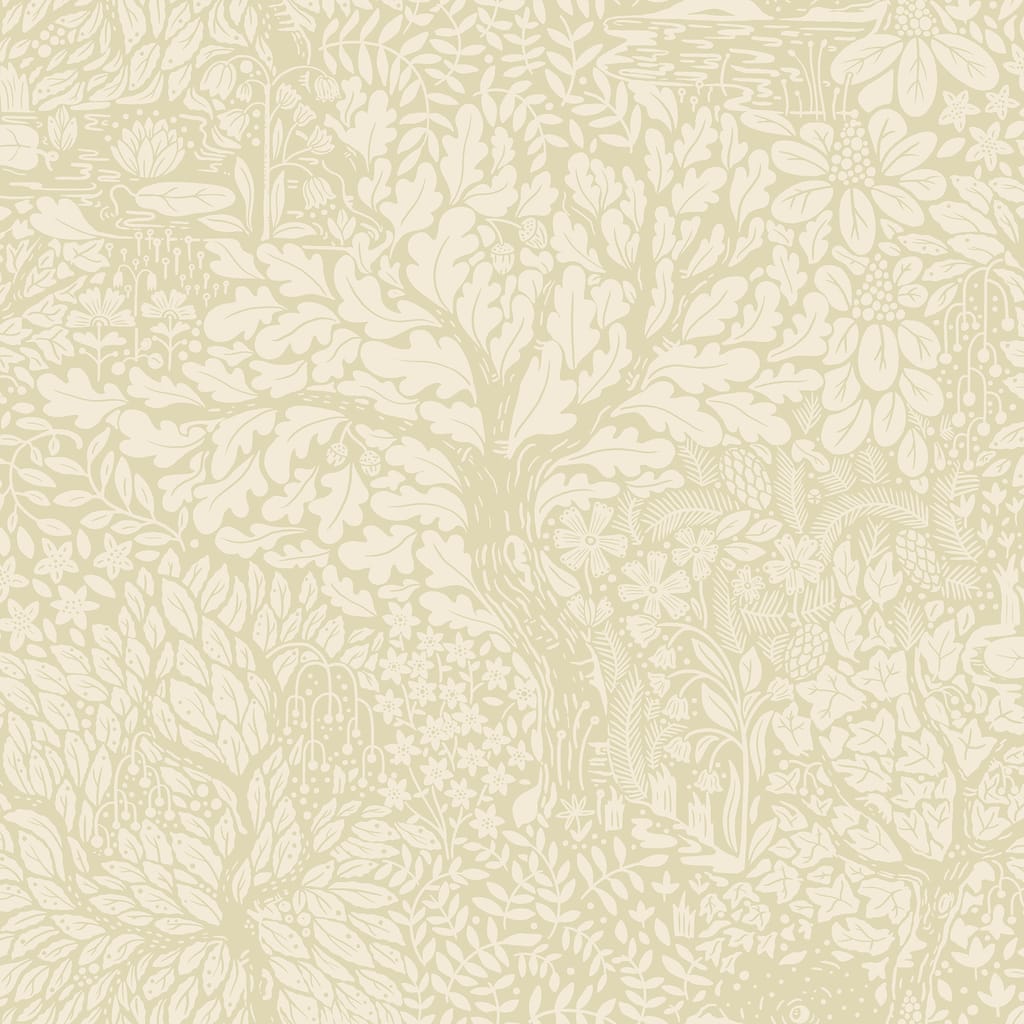 A-Street Prints Olle Neutral Forest Sanctuary Wallpaper
