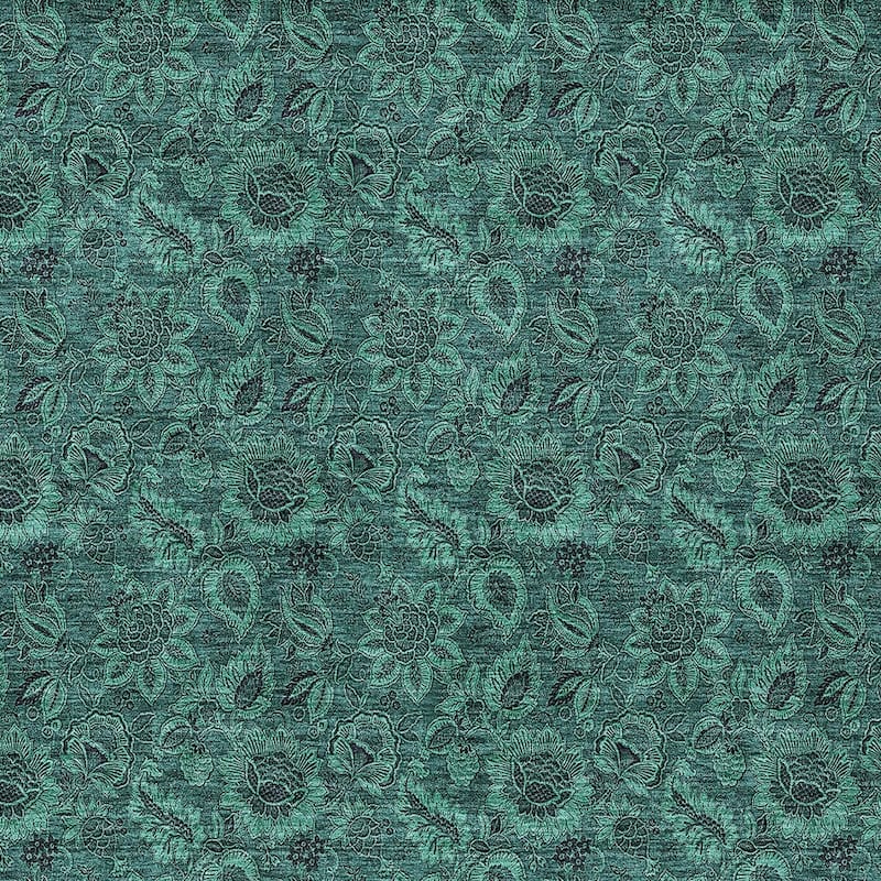 HomeRoots Floral Transitional Rectangle Outdoor Rug