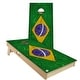 preview thumbnail 9 of 7, Brazil Flag Outdoor Cornhole Board Set Backyard 2x4 - Include Carrying Case