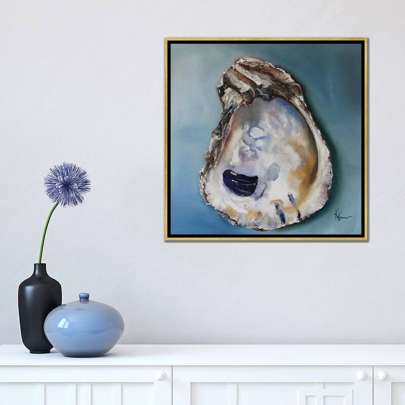 iCanvas "Maryland Oyster Shell" by Kristine Kainer Framed Canvas Print