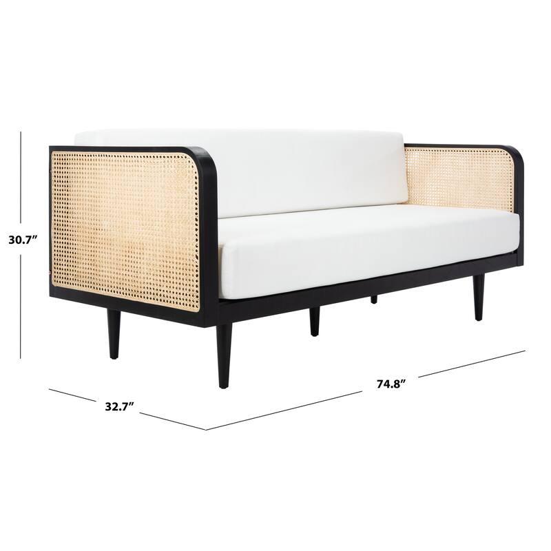 SAFAVIEH Home Helena French Cane Daybed - 75"W x 33"D x 31"H