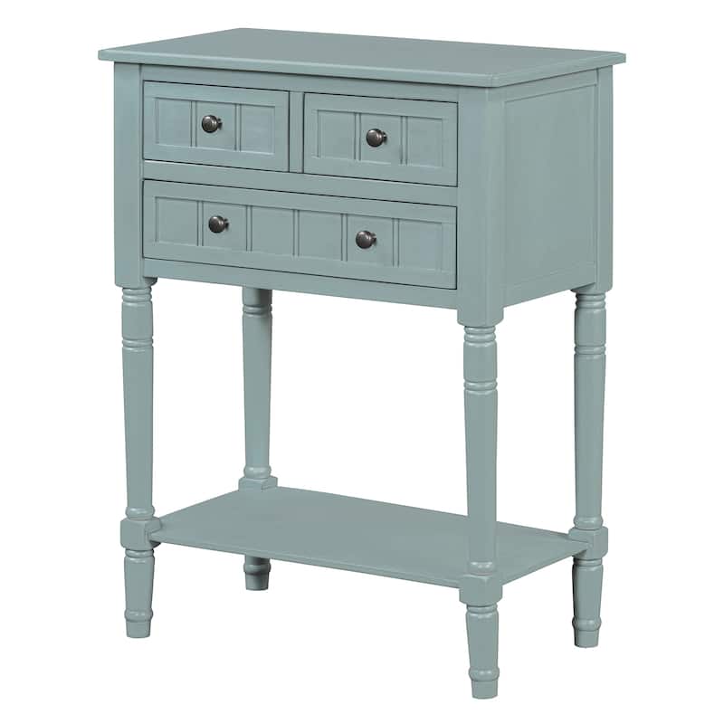 Modern Console Table with Three Storage Drawers