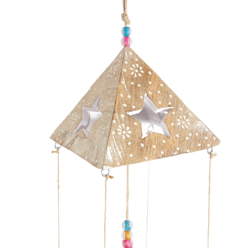 Gold Wood Eclectic Windchime 32 x 5 x 5 - 5 x 5 x 32