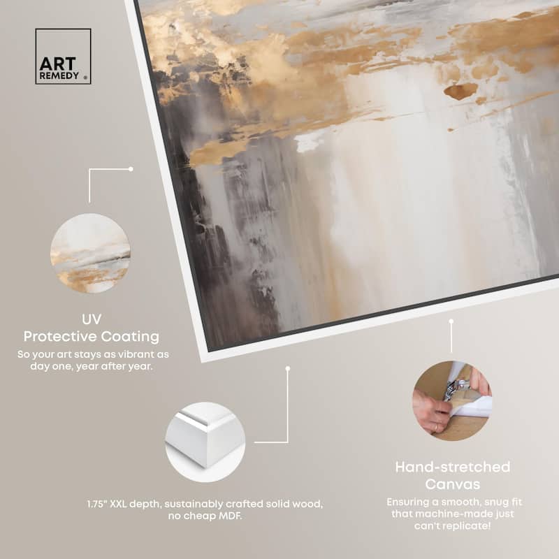Gold Dust I Canvas by Art Remedy