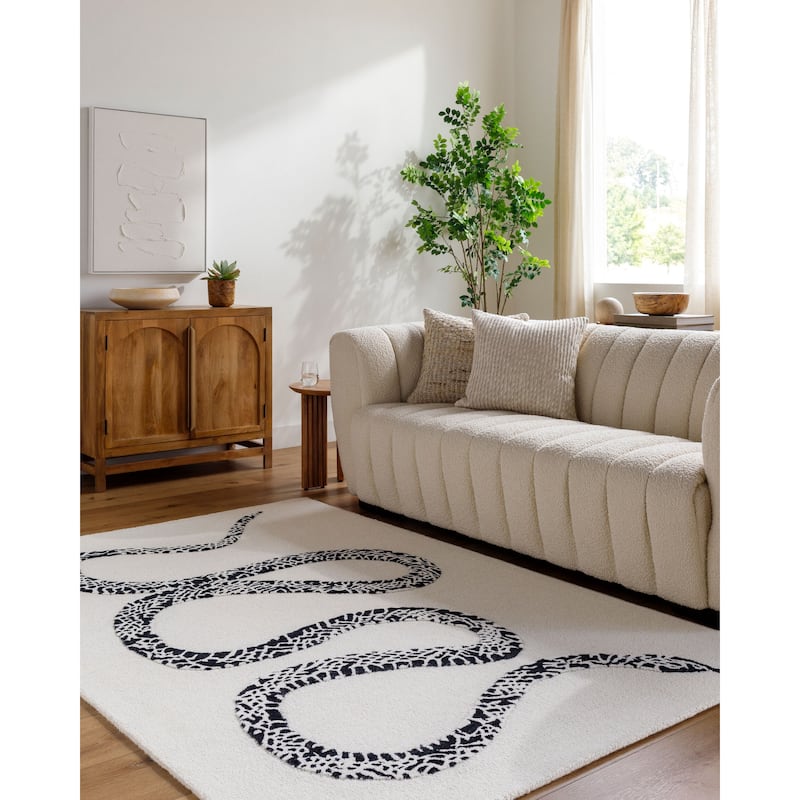 Livabliss Casual Rize Graphic Area Rug - 8' x 10' - Brown/Black