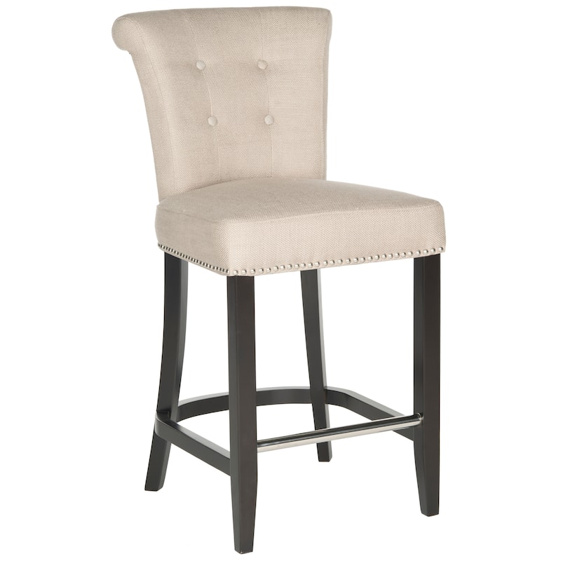 SAFAVIEH Deedee Charcoal Ring Counter Stool - 19.6" x 24.2" x 39.8" - 20Wx24Dx40H
