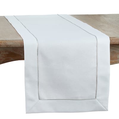 Shimmering Table Runner with Piping Detail