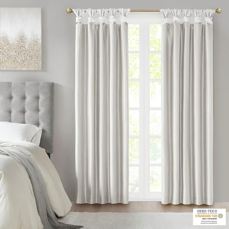 Twist Tab Total Blackout Window Curtain Panel 50x84" Blackout