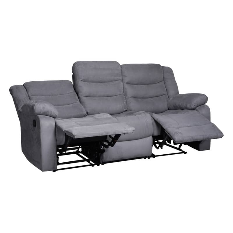 Modern 3-Piece Manual Reclining Living Room Sofa Set with Dropdown Table and Console