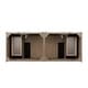 preview thumbnail 6 of 14, James Martin Vanities Chicago 60" Double Vanity, Whitewashed Walnut