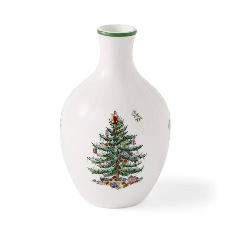 Spode Christmas Tree Posy Vase - 6 in