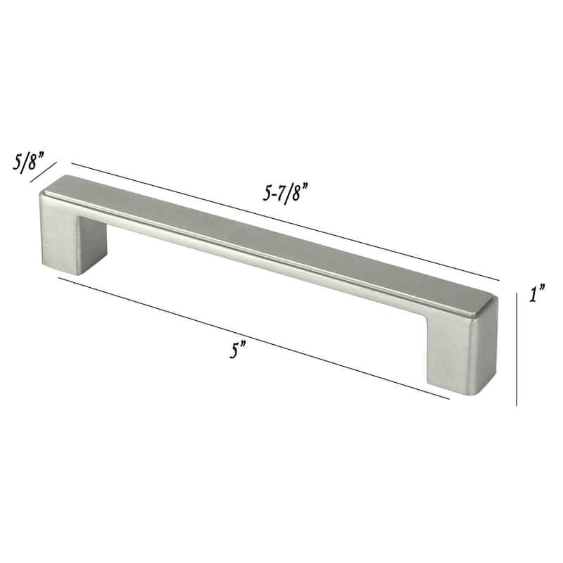 Contemporary 57/8inch Nepoli Stainless Steel Brushed Nickel Finish
