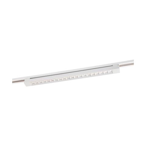 30 Watt LED 2 Foot Track Light Bar White Finish 30 Degree Beam Angle