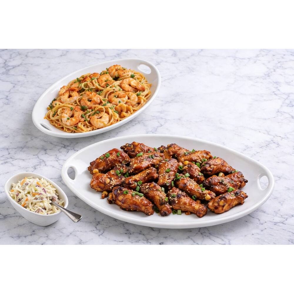 Euro Essential Classic Lisbon White Oval Platter with Loop Handle