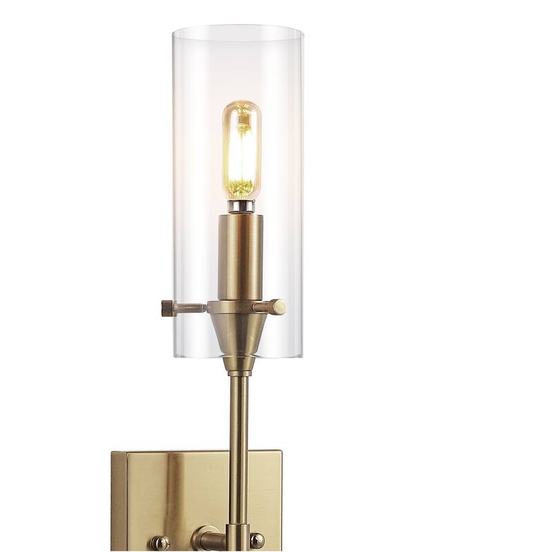Jayce Bohemian Farmhouse Iron/Glass LED Vanity by JONATHAN Y