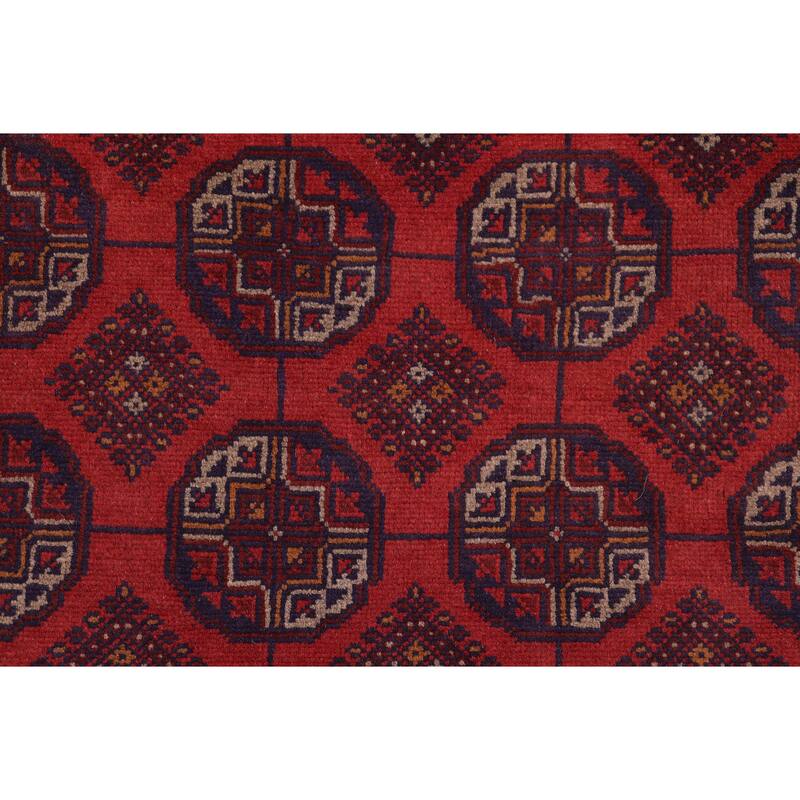 Rustic Biljik Khal Mohammadi Grace Red/Blue Rug - 4'11'' x 6'6''