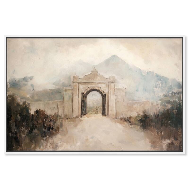 Stone Arch Canvas by Art Remedy - 45" x 30" - White