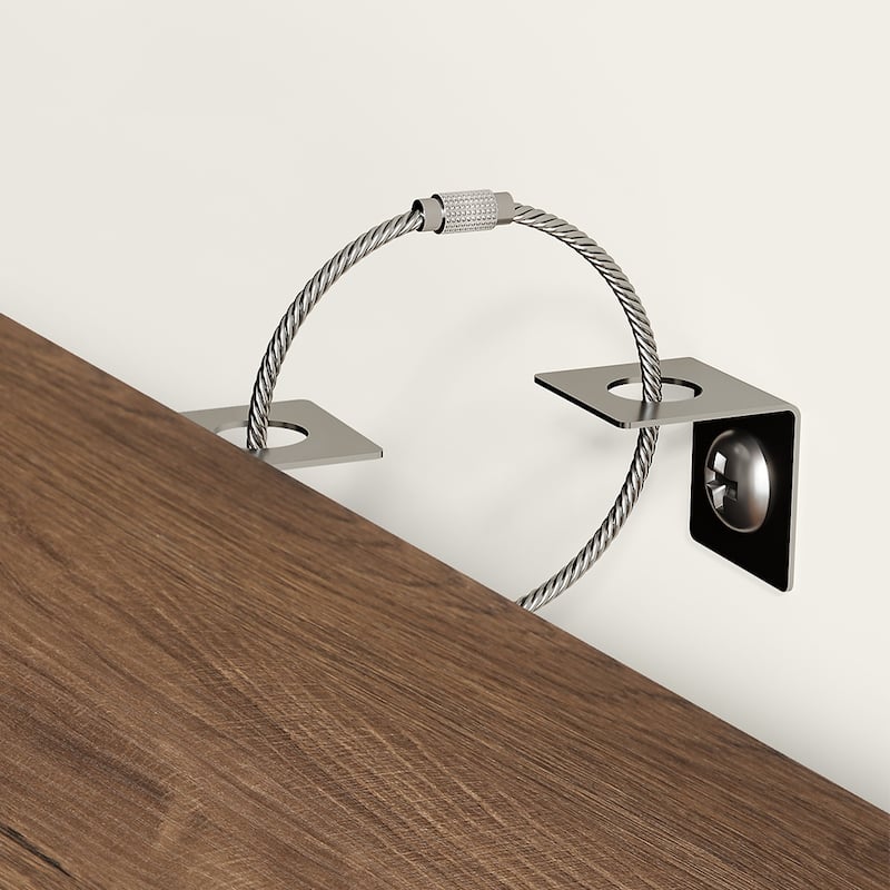 63 Inch Console Table, 3-Tier Entryway Table with Arched Metal Frame