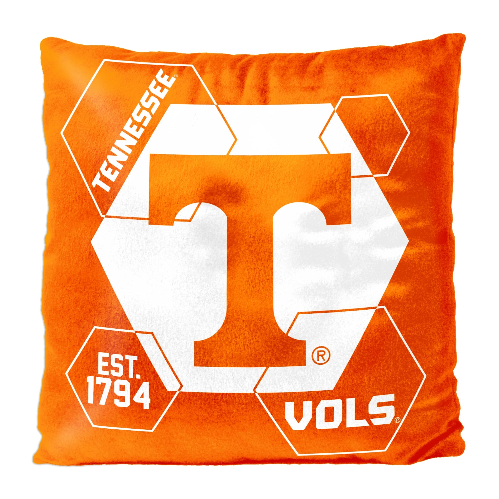 NCAA Tennessee Volunteers Connector 16 Inch Velvet Reverse Pillow