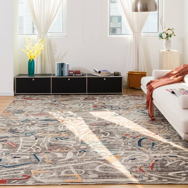 Katie Merz SPORTSGLYPHS Basketball Area Rug