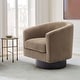 preview thumbnail 101 of 186, Modern Upholstered Barrel Chair Swivel Accent Chair for Living Room