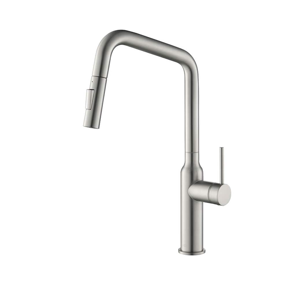 High Arc Single Lever Kitchen Faucet with Pull Down Sprayer