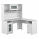 preview thumbnail 17 of 81, Cabot 60W L-Shaped Desk with Hutch and Storage by Bush Furniture