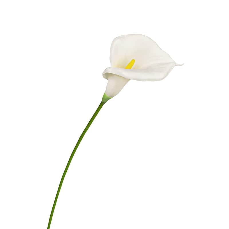 Set of 6 Cream White Artificial Calla Lily Flower Stem Spray 30in - 30" L x 5" W x 5" DP