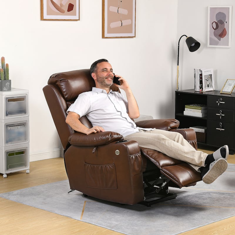 Moasis PU Massage Reclining Chair