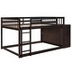 preview thumbnail 23 of 25, Full over Full Wooden Bunk Bed with Storage Drawers and Shelves