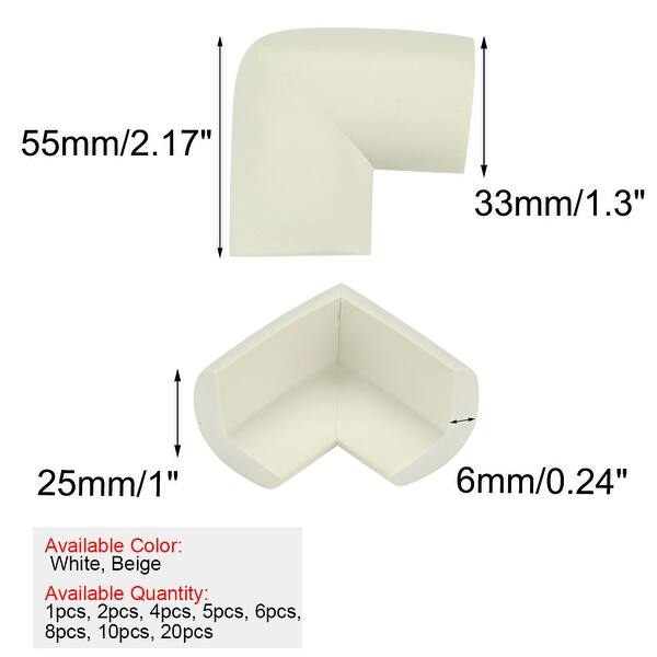 Shop 4pcs Furniture Corner Cushions Foam Table Cabinet Edge Cover